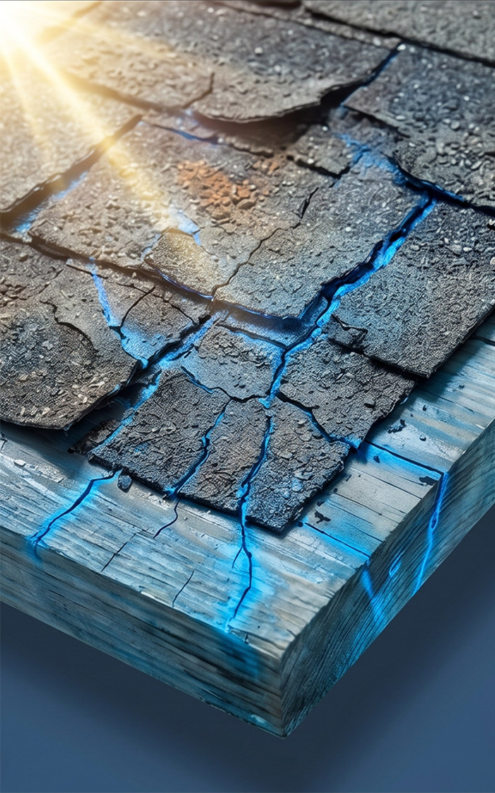 Severe Shingle Decay